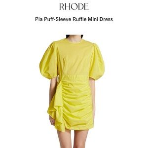 Rhode resort puff sleeve mini dress